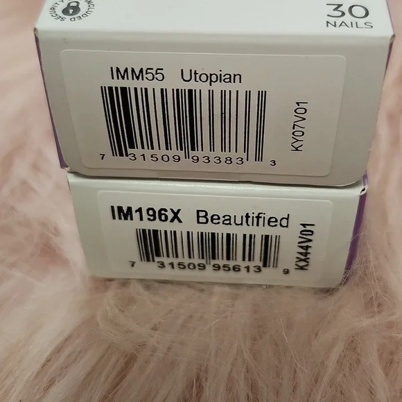 Brand New 2CT BUNDLE IMPRESS THE NO GLUE MANI False Nails - Picture 4 of 6